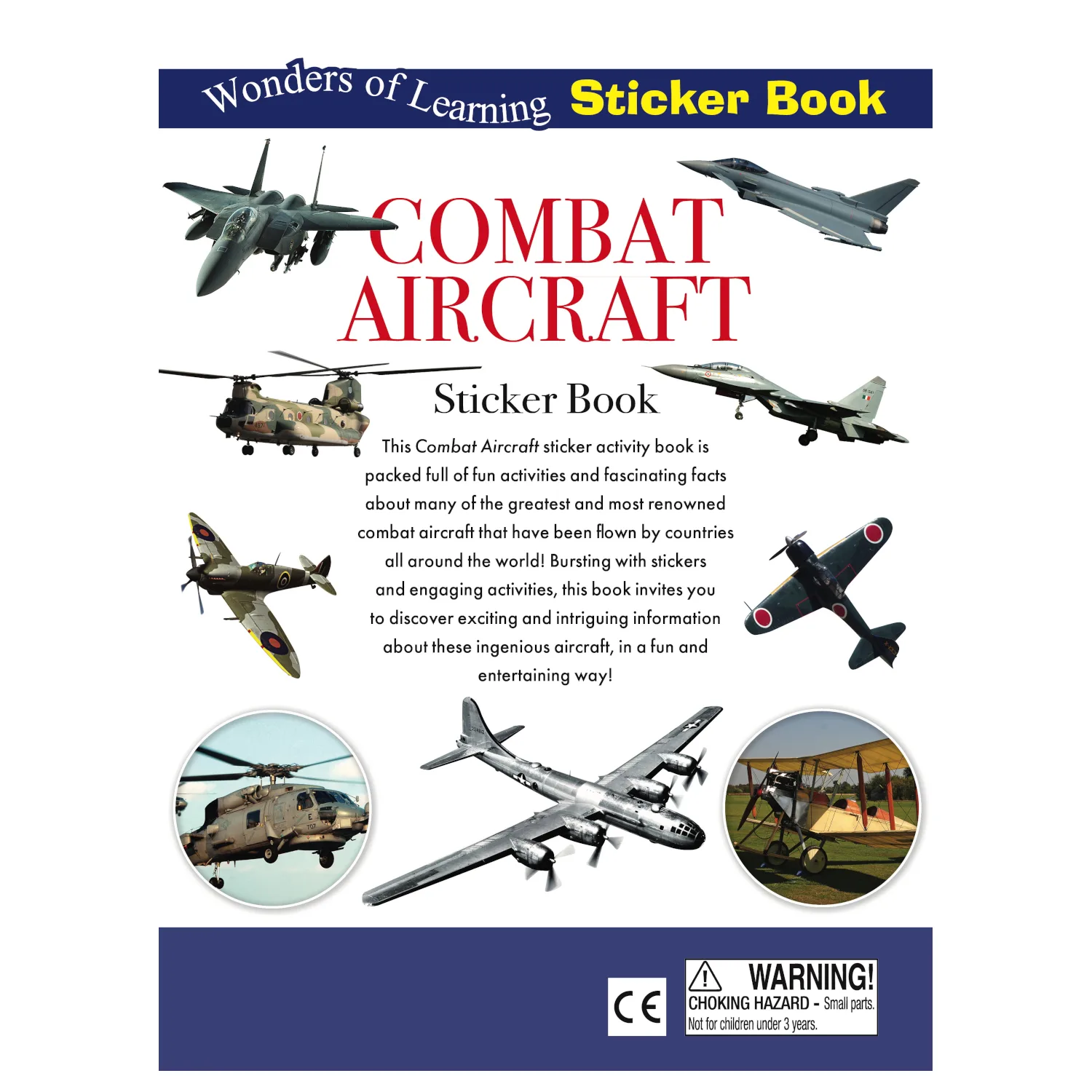Discover Combat Aircraft Sticker Book by Wonders of Learning