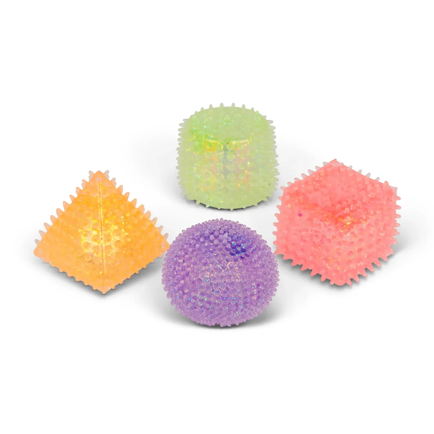 Balle Anti-stress SCRUNCHEMS En Forme D'ours Fluo - Environ 6 Cm - Texture Gelée Molle - Sans BPA, Non Toxique