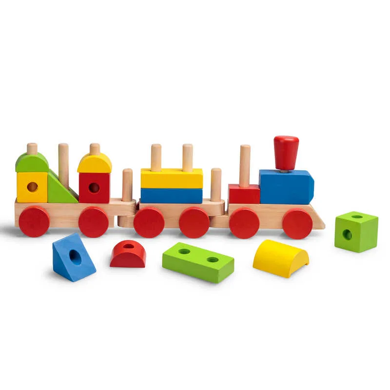Wooden Stack and Sounds Train by Tobar