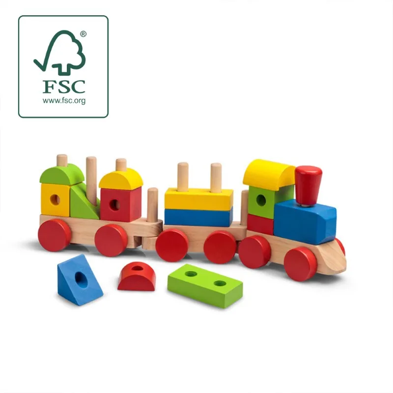 Wooden Stack and Sounds Train by Tobar