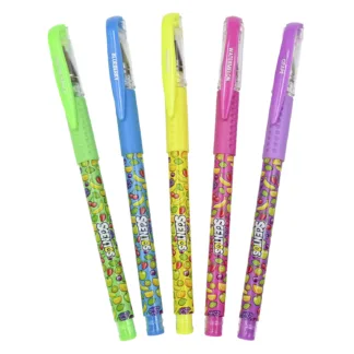 5 Scented Neon Gel Pens by Scentos