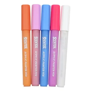 5 Scented Pastel Acrylic Paint Markers by Scentos