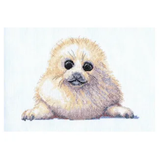 Animal Magic Cross Stitch Kit Seal Pup