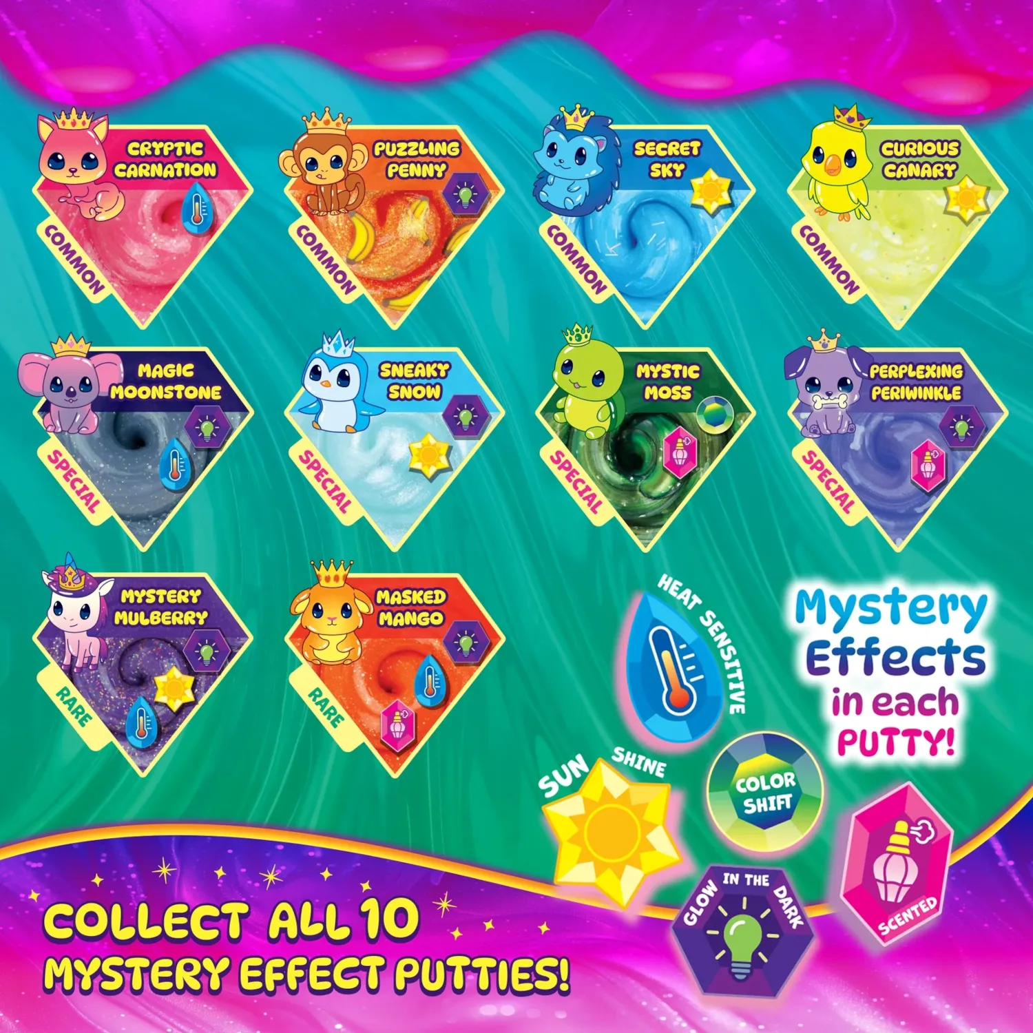 Treasure Reveal Mini Thinking Putty by Crazy Aarons